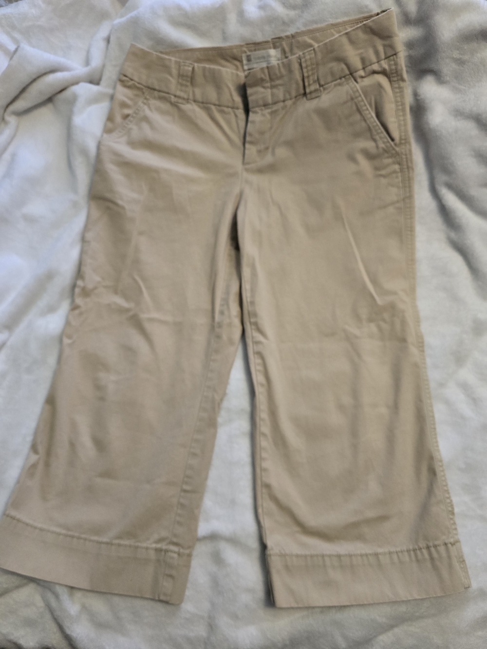 Gap Favorite Chino Khaki Cropped Pants Size 6 Casual Workwear Capris